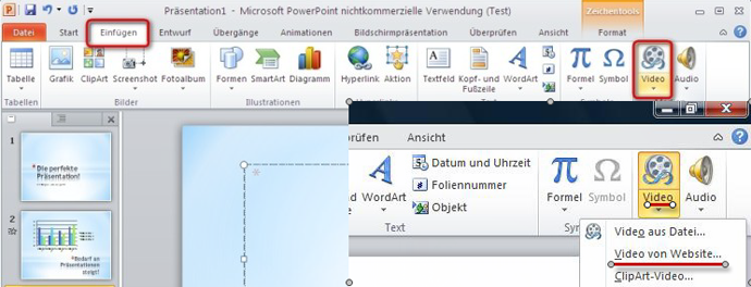 video in powerpoint einfügen