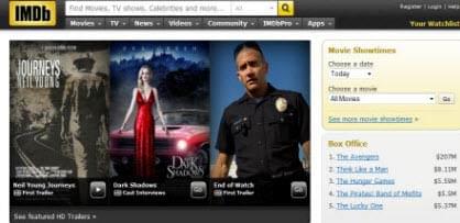 IMDB movie site