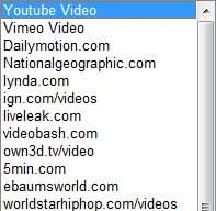 supported video sites