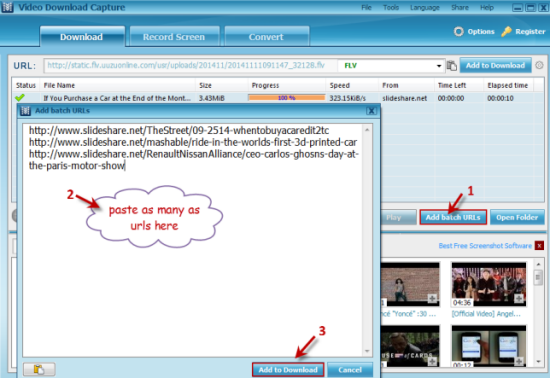 how to download from slideshare